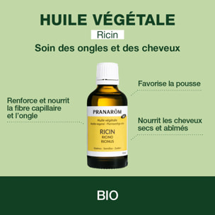 Pranarom - Huile Végétale de Ricin - Bio - 50 ml