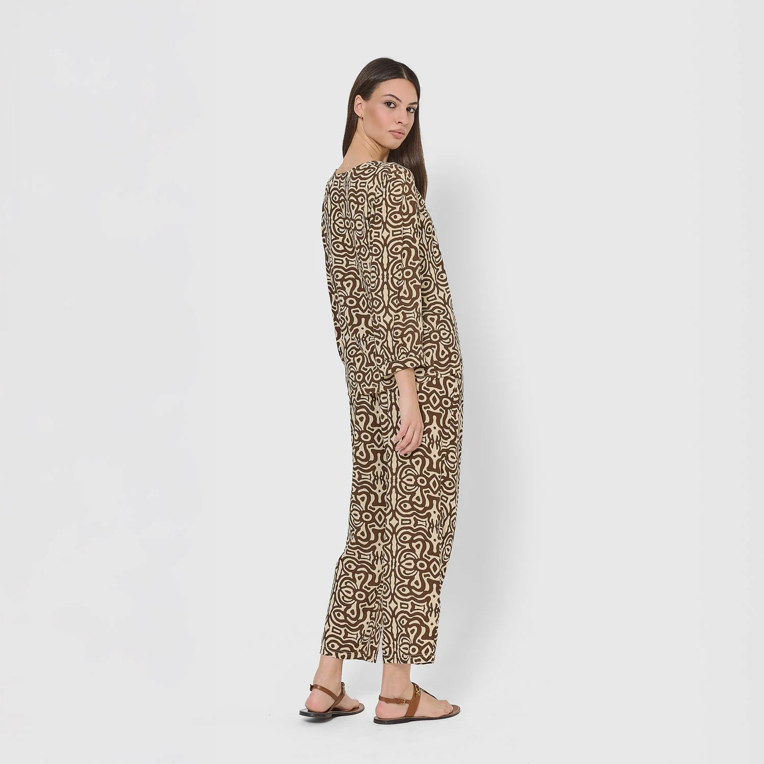 Set midi viscosa taissa marrón