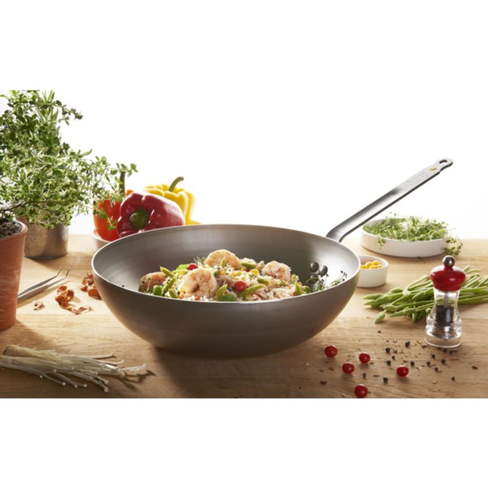 Wok DE BUYER bombe mineral b 32cm
