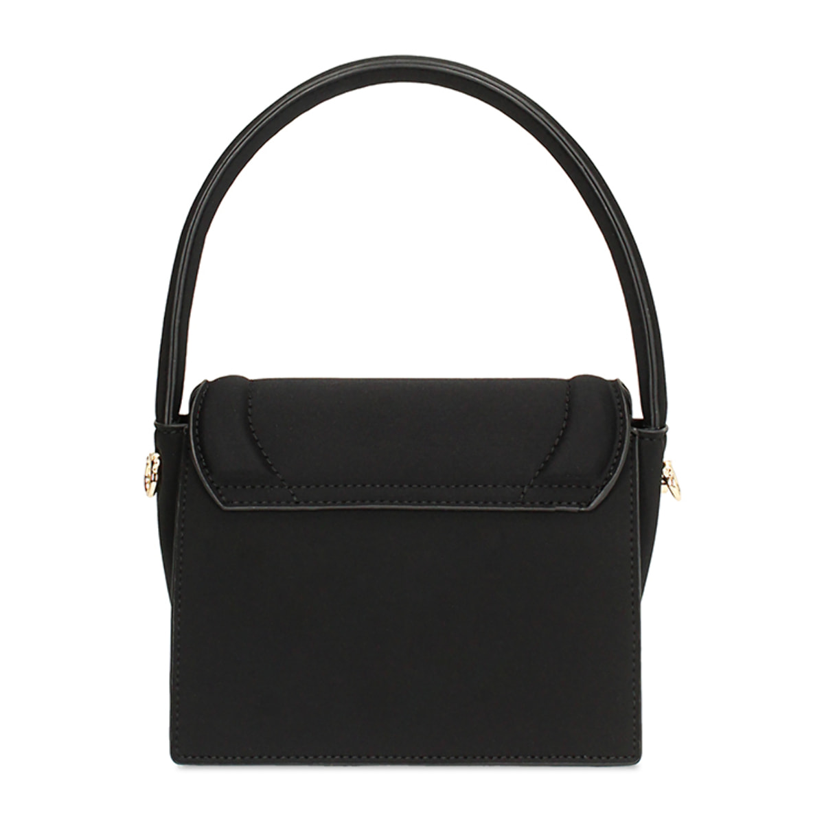 Mini bag donna nera in tessuto