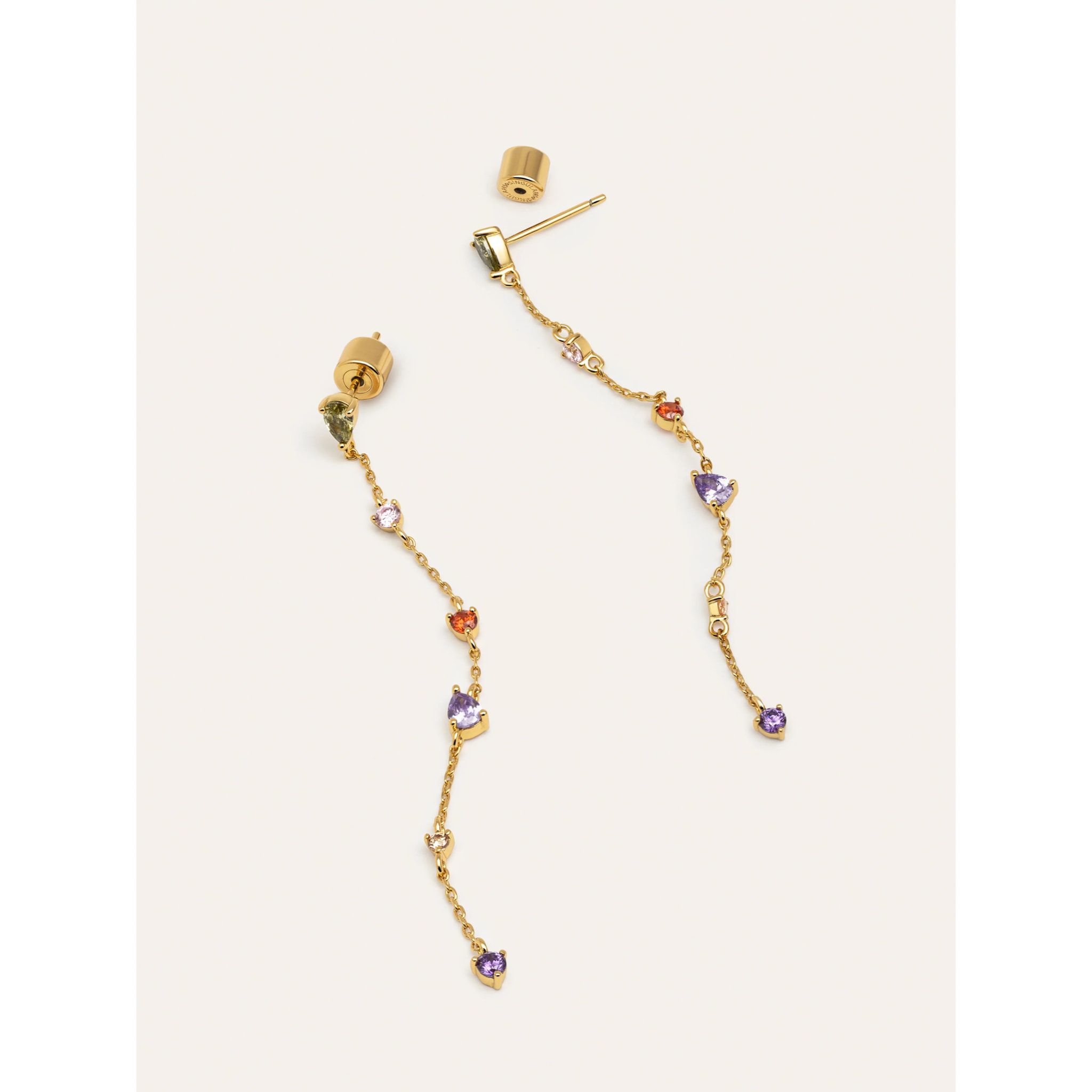 Orecchino Drop Glam Placcato Oro