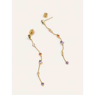 Orecchino Drop Glam Placcato Oro