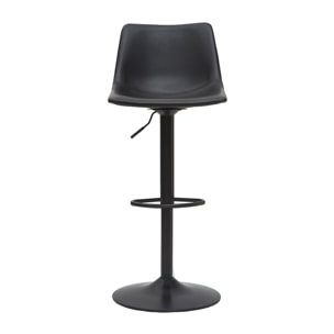 Tabourets de bar vintage réglables pivotants noirs (lot de 2) NEW ROCK