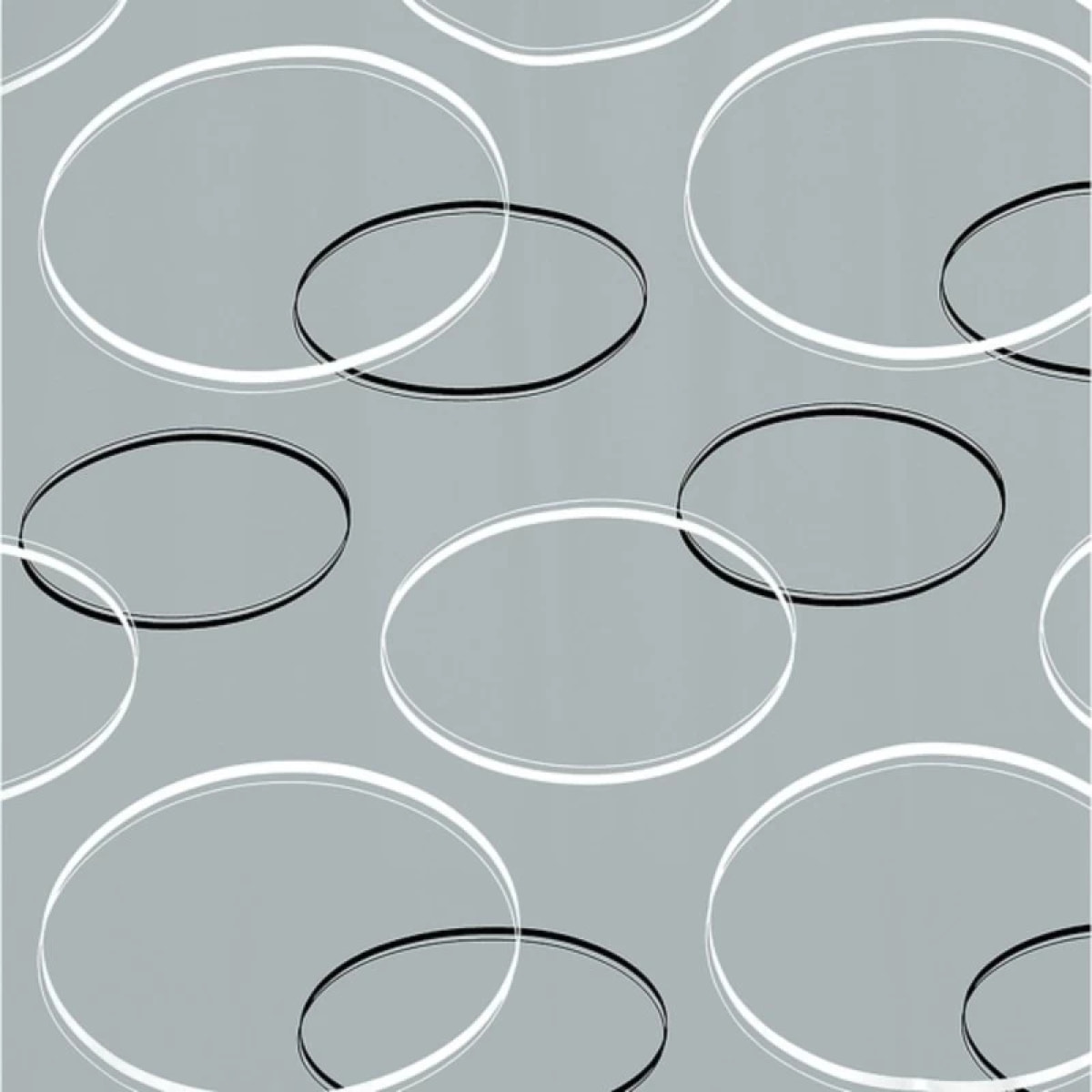 Rideau de douche Polyester ANELLO 180x200cm Gris Spirella