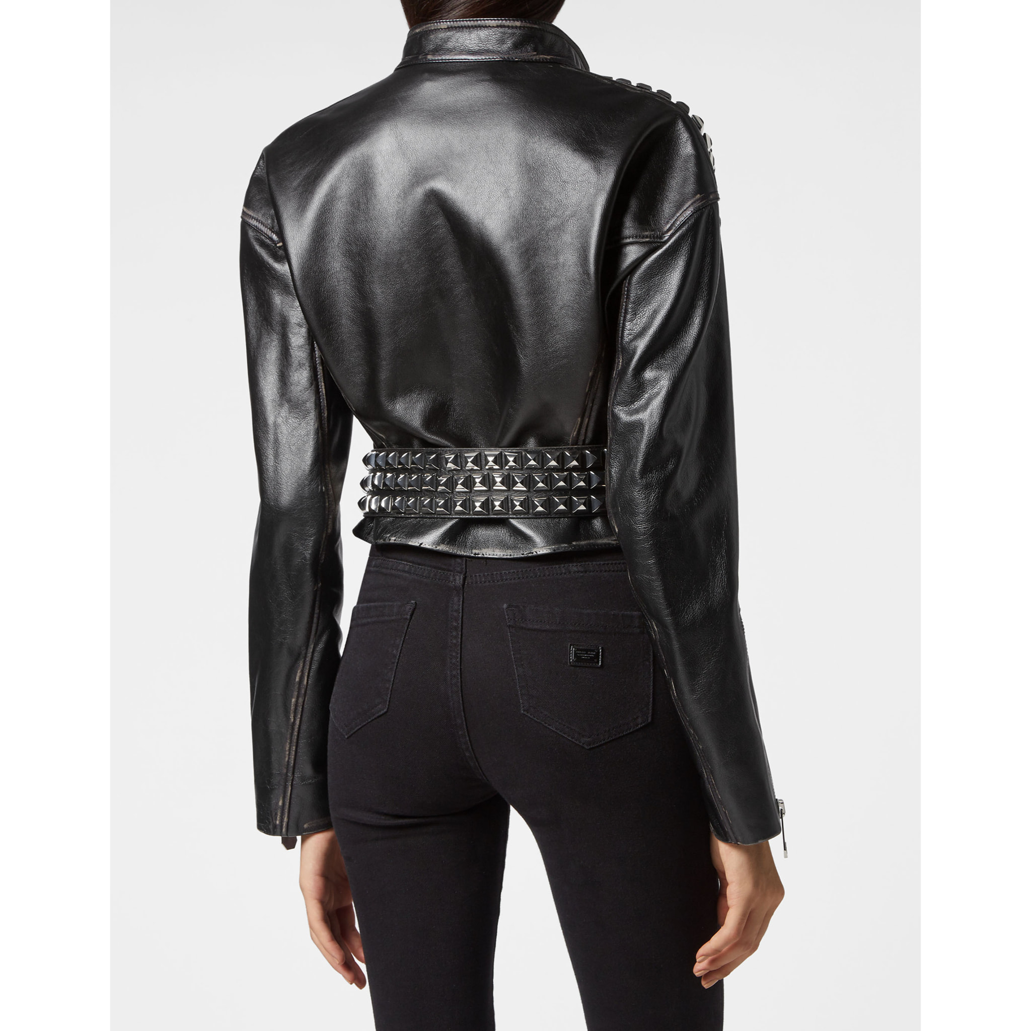 PHILIPP PLEIN Leather Jacket