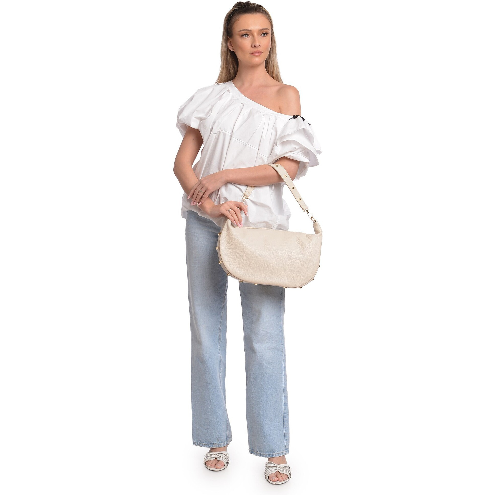 Borsa a tracolla Anna Luchini Beige
