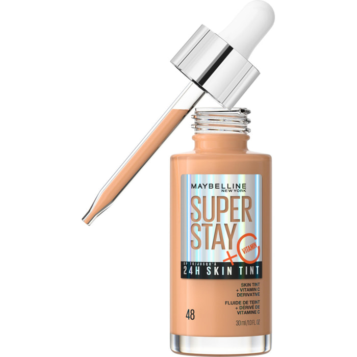 Maybelline New York Superstay 24H Skint Tint Fluide de Teint Longue Tenue 48