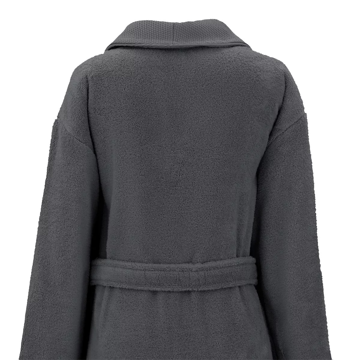 Peignoir pur coton 420 g/m² uni anthracite Elea carbone