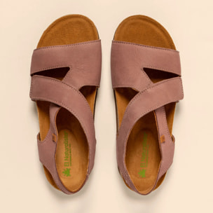 Sandalias N5799 NOBUCK LAVADO MALVA / BALANCE color Malva