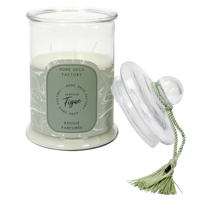Bougie Parfumee Bonbonniere Verte H29cm