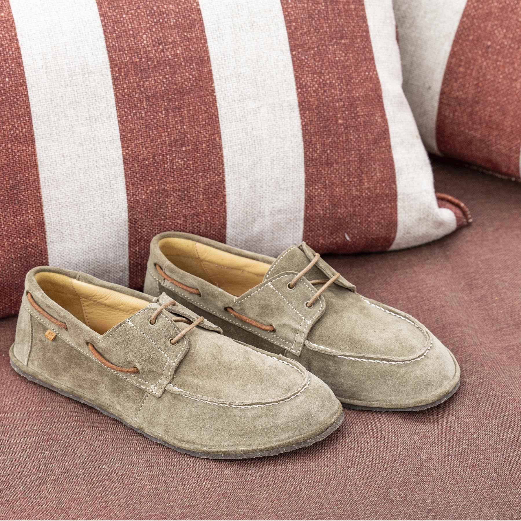 Zapatos N5675 SILK SUEDE LAND/ BARE color Land