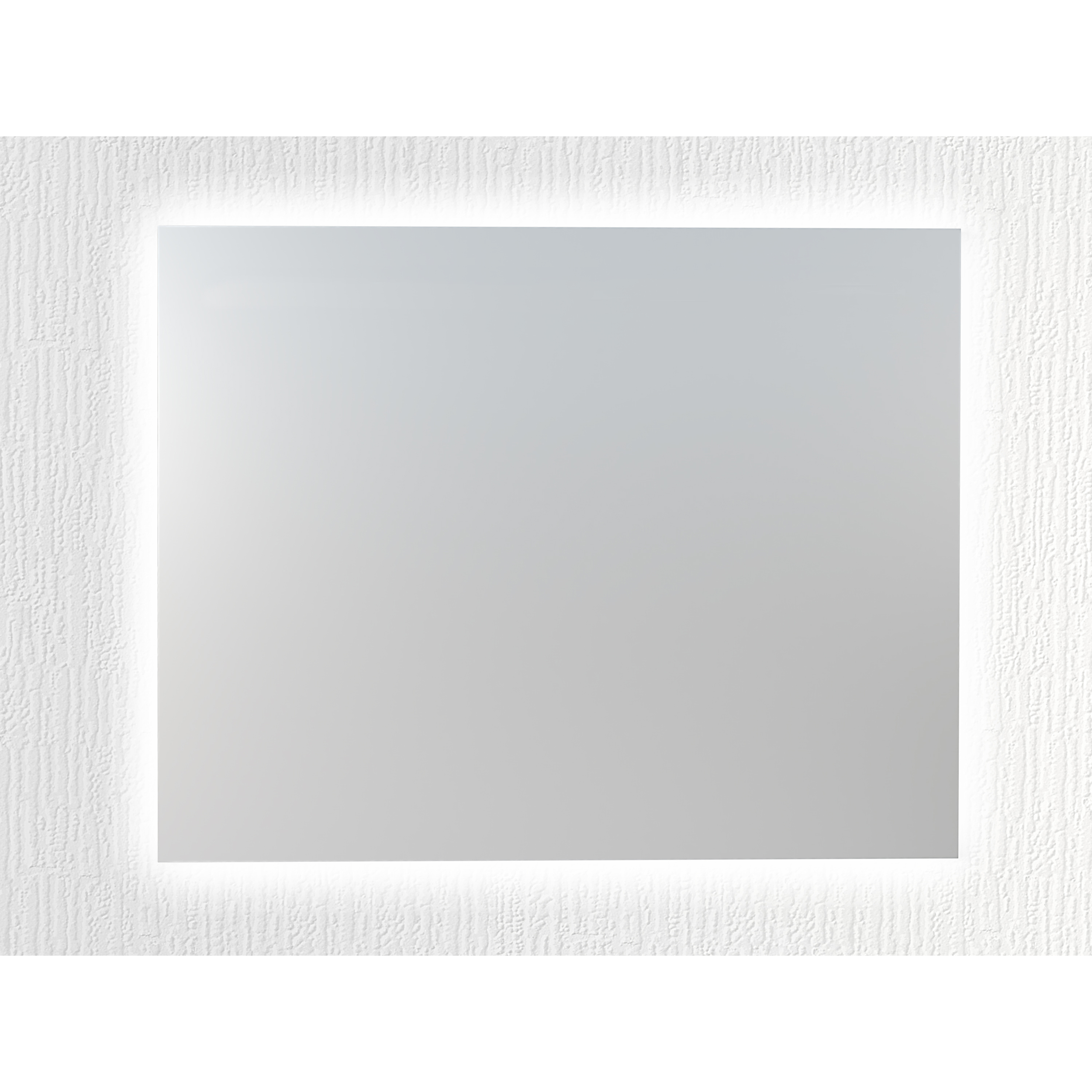 Miroir de salle de bain lumiére led périmetral Alday, 100x80cm