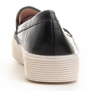 Mocasines de Plataforma - Negro - Altura: 3 cm