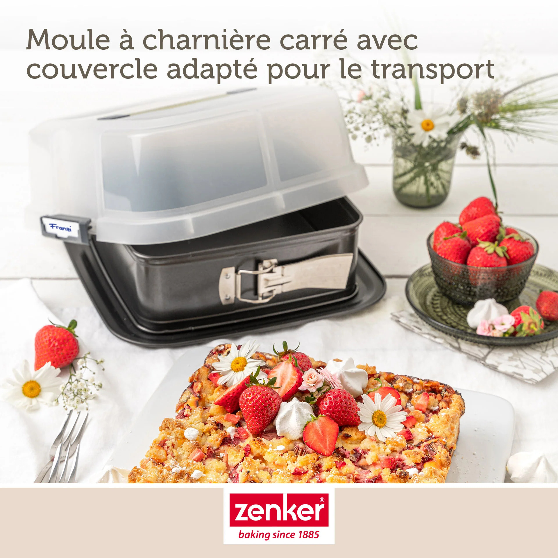Set de 4 ustensiles de pâtisserie moule à gâteaux bol à mixer et spatule de cuisine Zenker Bake Click and Go
