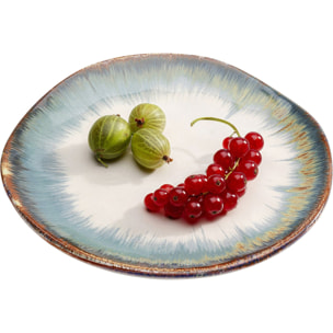 Assiettes Organic bleues 20cm set de 4 Kare Design