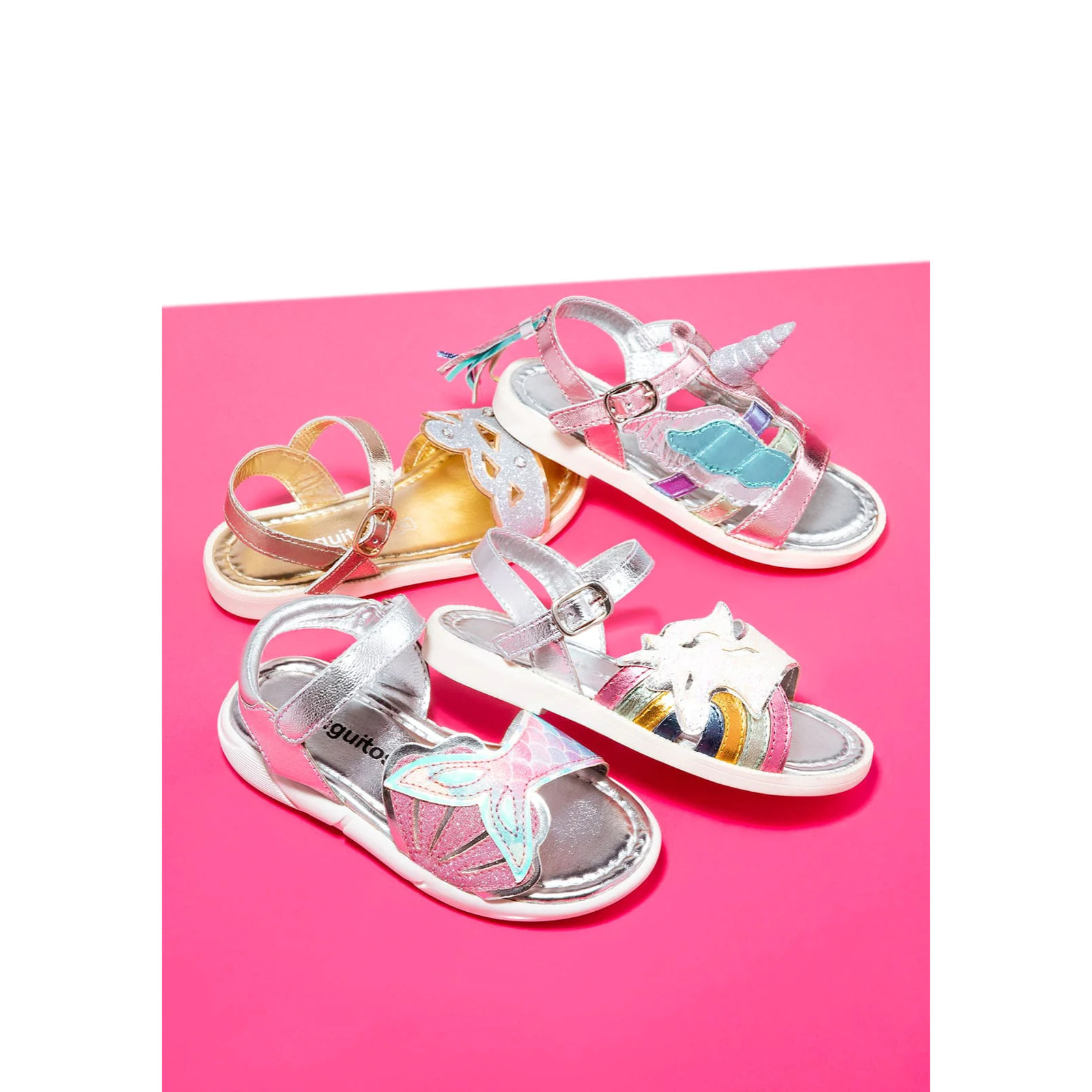 Sandalias de Niña Unicornio Piel