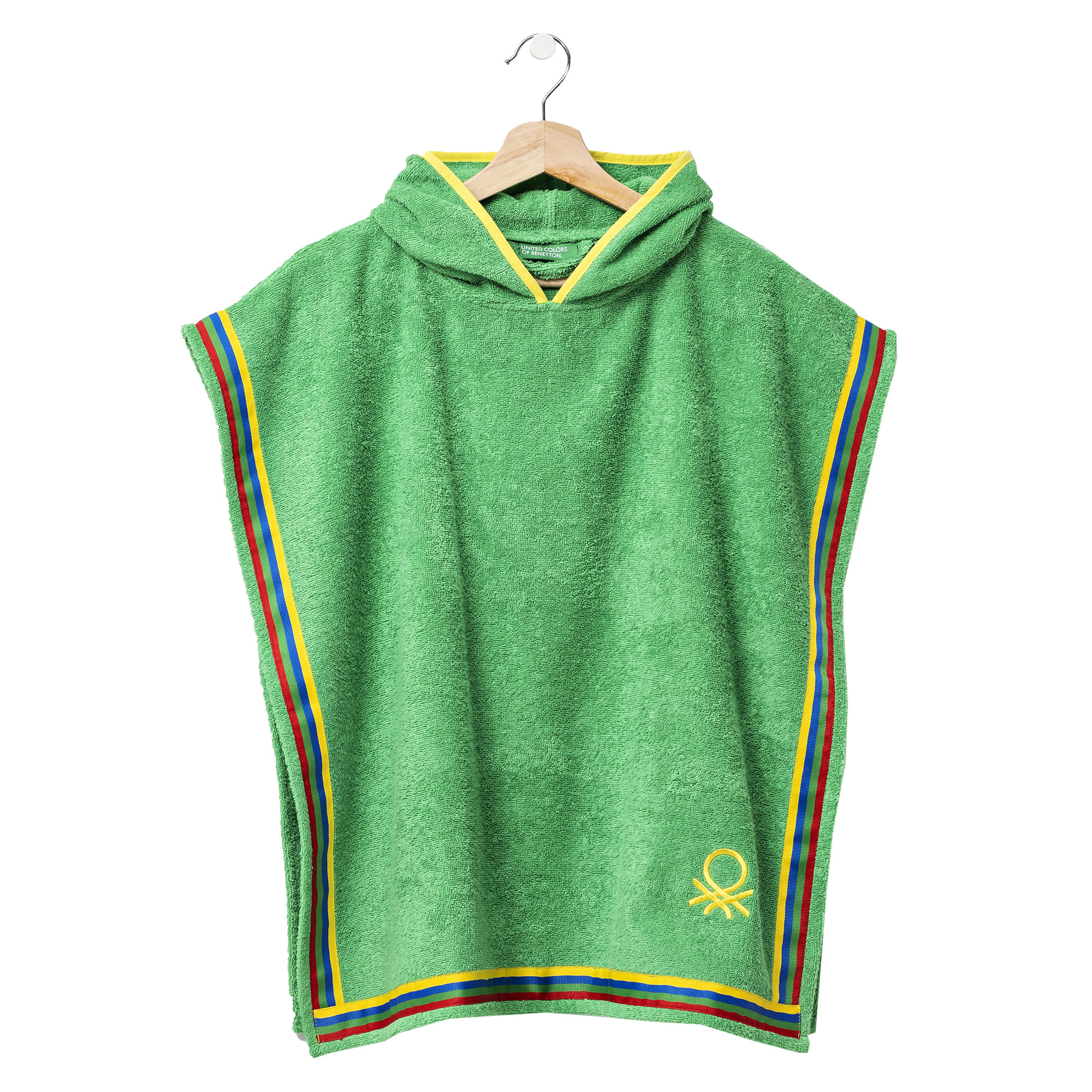 Poncho de niño benetton verde