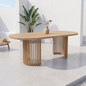 Table de jardin bois d'acacia 6 places ALORA
