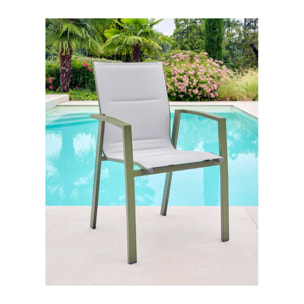 Ensemble table et chaises de jardin  - Vert Mélèze - NAIROBI