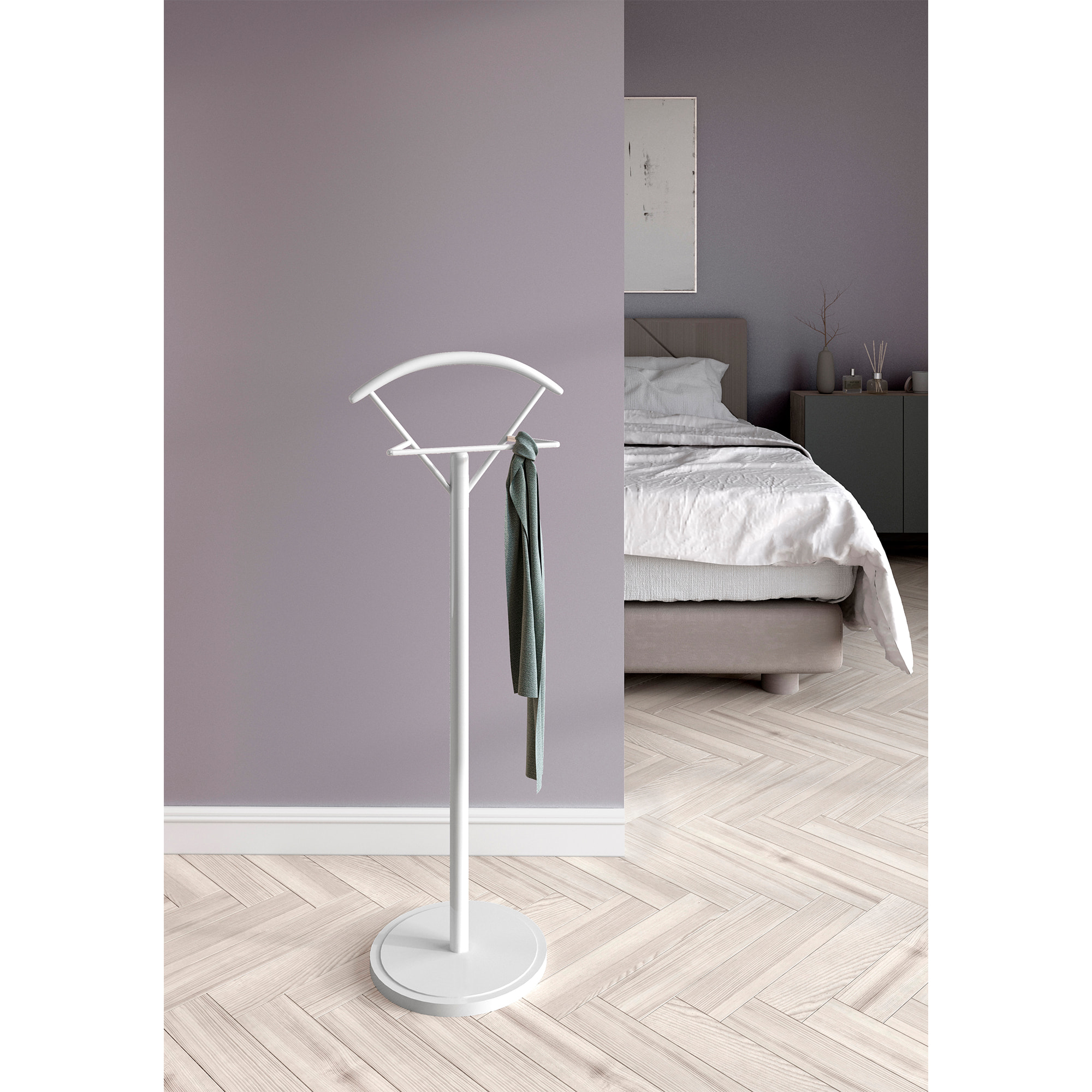 Galán de noche Finlande blanco 117x42x34 cm