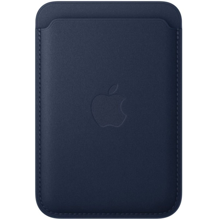 Porte-cartes APPLE en tissage fin bleu