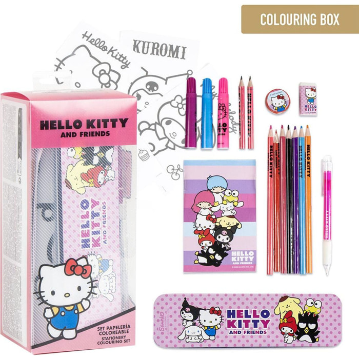 Set Papelería Coloreable Hello Kitty