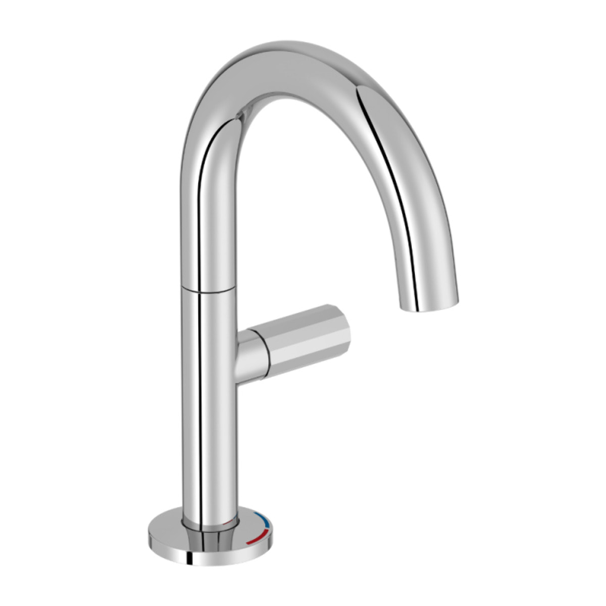 Mitigeur de lavabo avec poignée latérale Grands Boulevards chromé