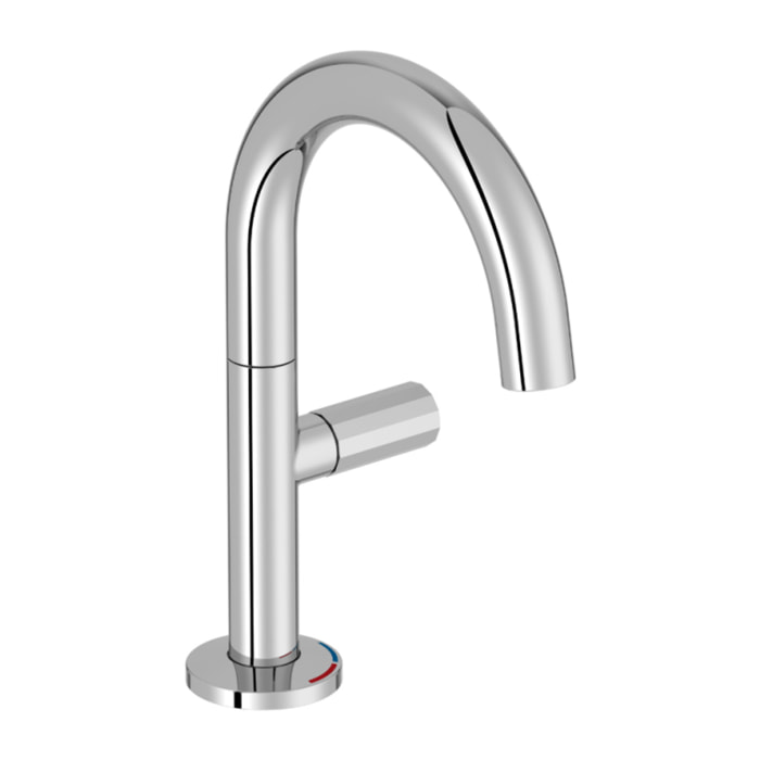 Mitigeur de lavabo avec poignée latérale Grands Boulevards chromé