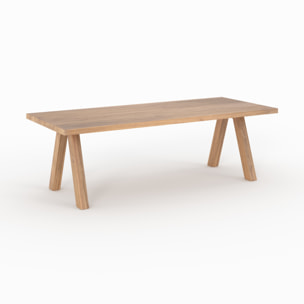 Table de jardin en bois de teck recyclé 10 personnes - Molo