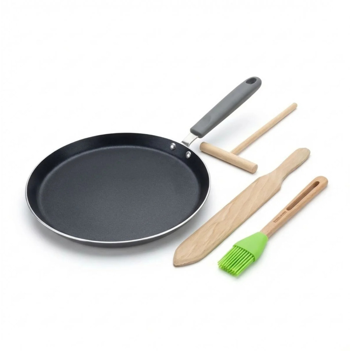 Set de 1 poêle de cuisson 26 cm en aluminium avec 3 ustensiles de cuisine sans PFAS Elo Ducato