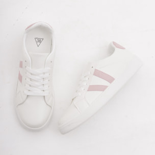 SNEAKERS CHOCOLA' BIANCO E ROSA