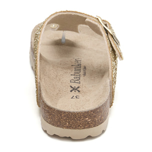 SANDALIA BABUNKERS DORADO