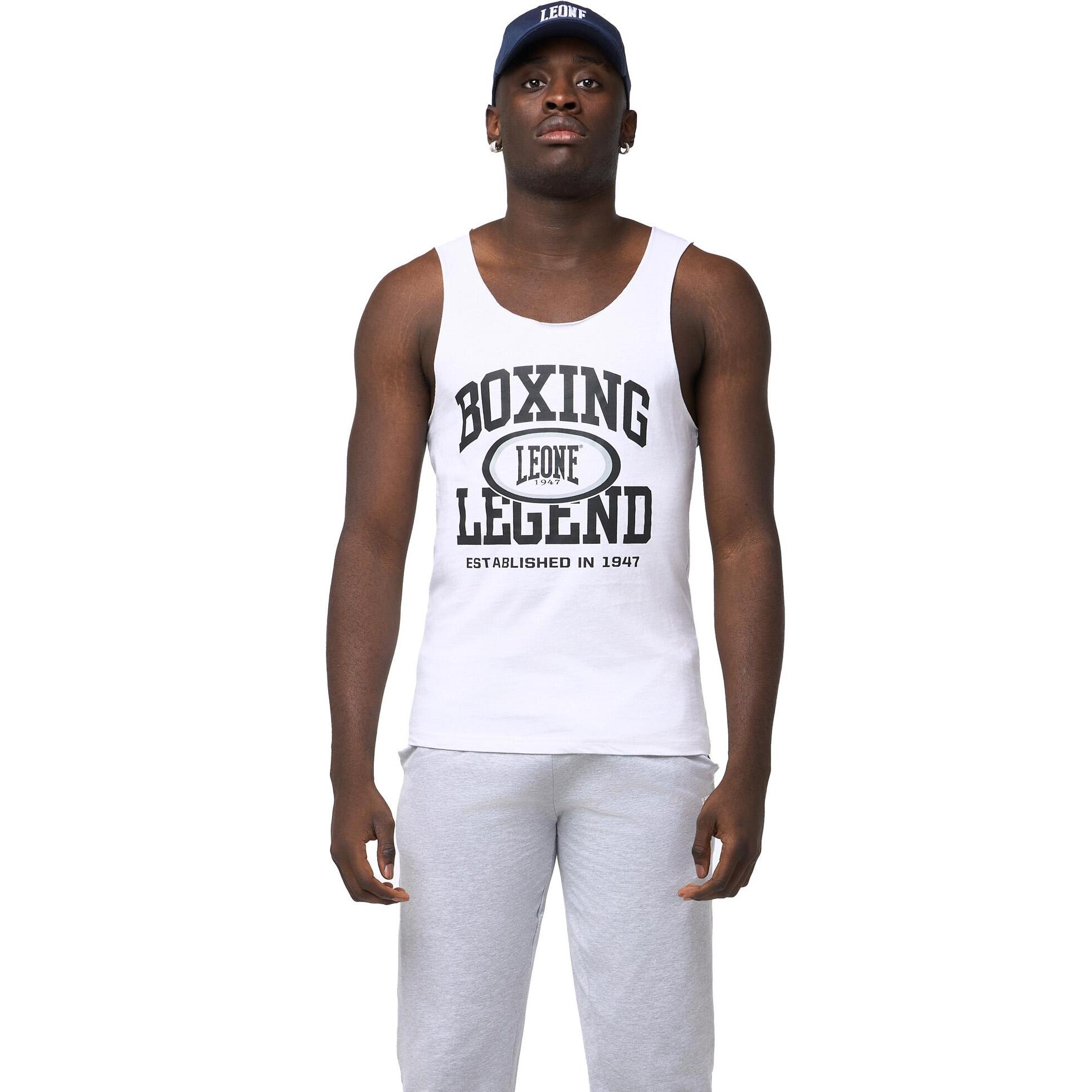Camiseta de tirantes para hombre con estampado Leone Active "Boxing Legend"