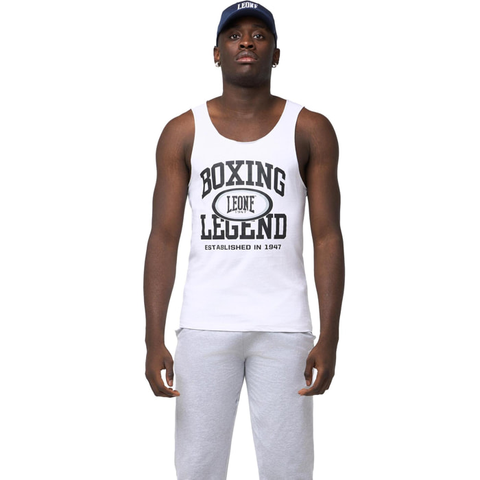 Camiseta de tirantes para hombre con estampado Leone Active "Boxing Legend"