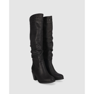 Botas - Negro - Tacón: 7 cm