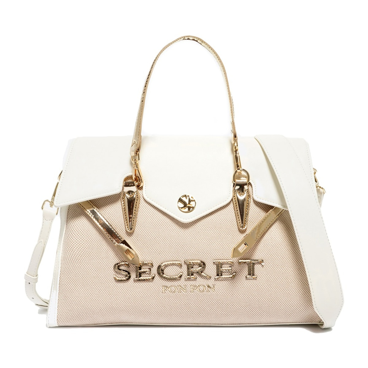 Borsa a mano da donna - Modello Eglantine Chic - 100% poliuretano - 31.5 x 22.5 x 14.5 cm