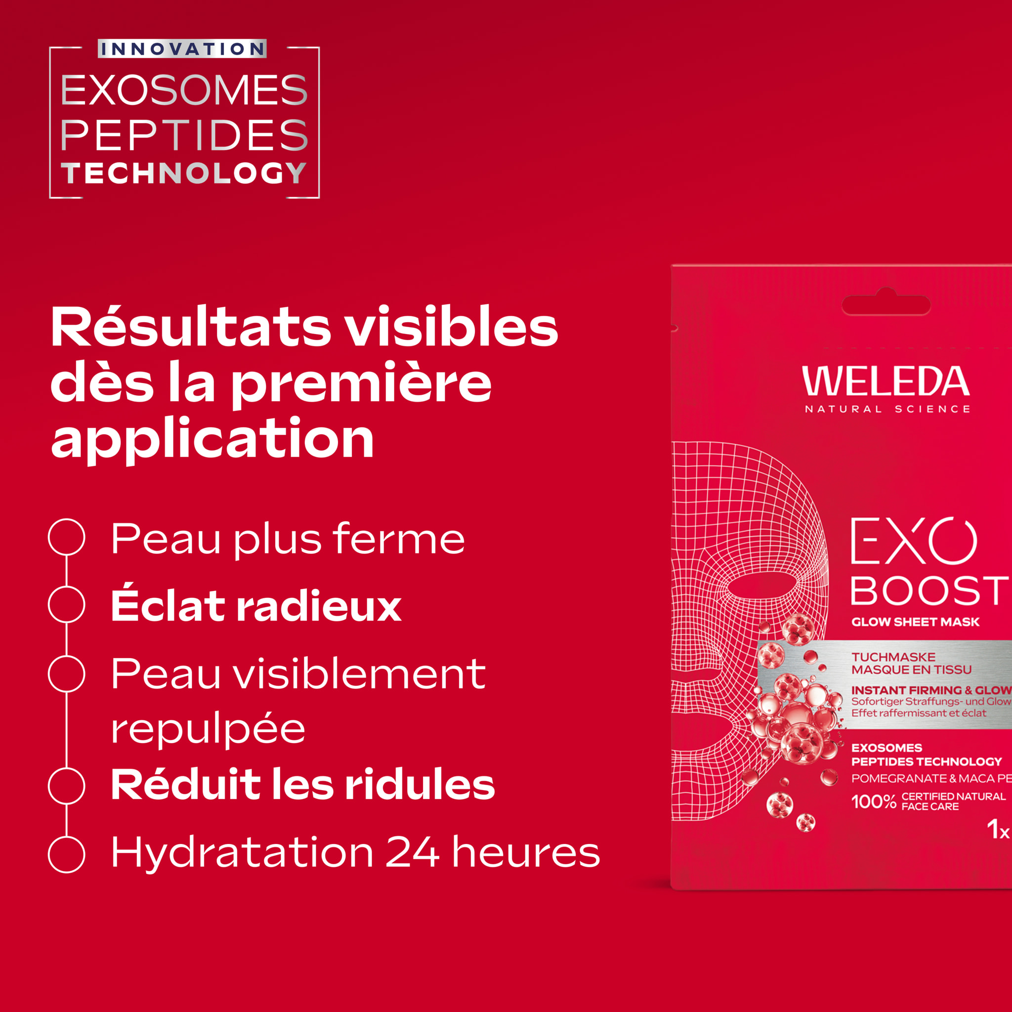 WELEDA - Masque EXO BOOST Glow - 20ml - -