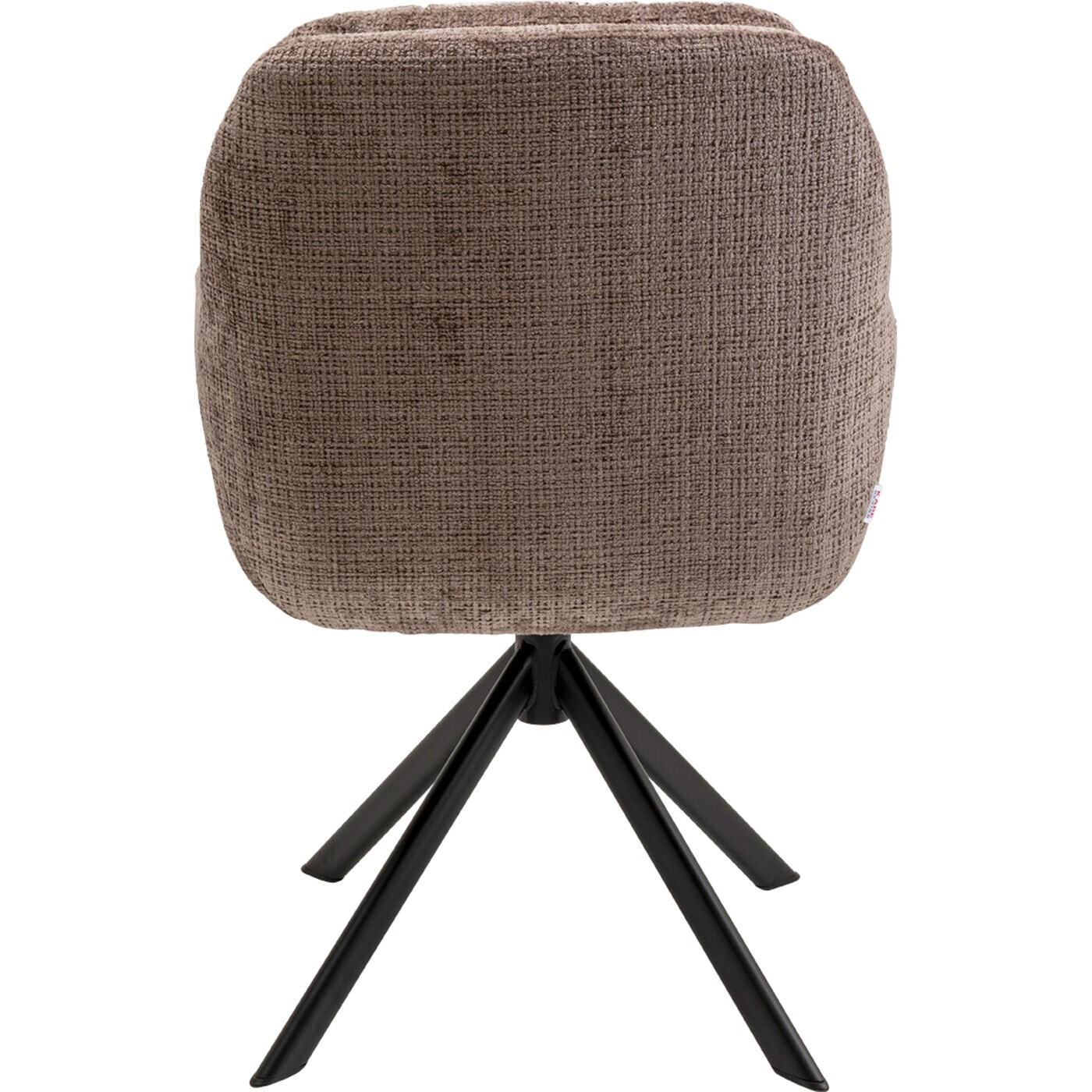 Chaise avec accoudoirs pivotante Molly taupe Kare Design