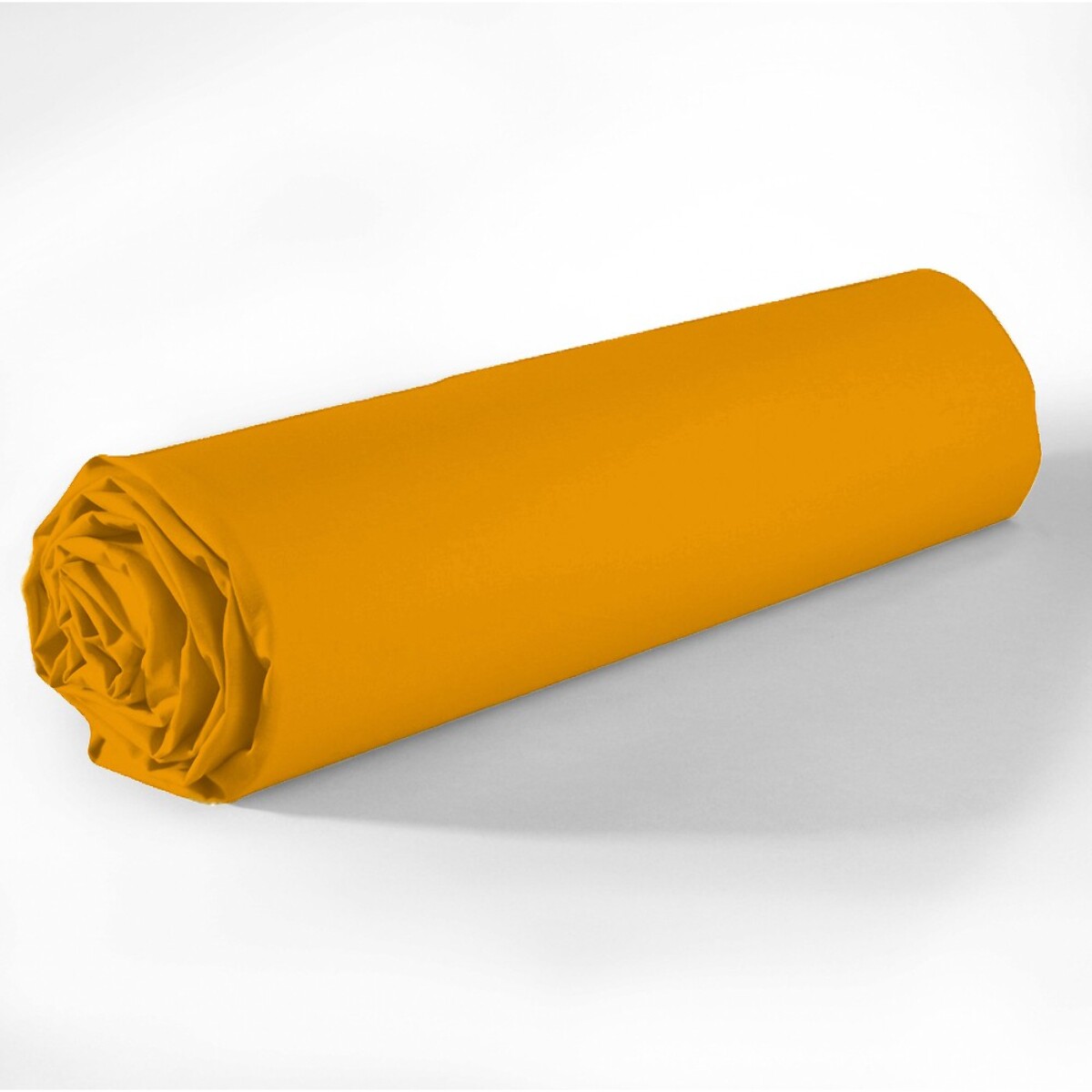 Drap housse coton safran