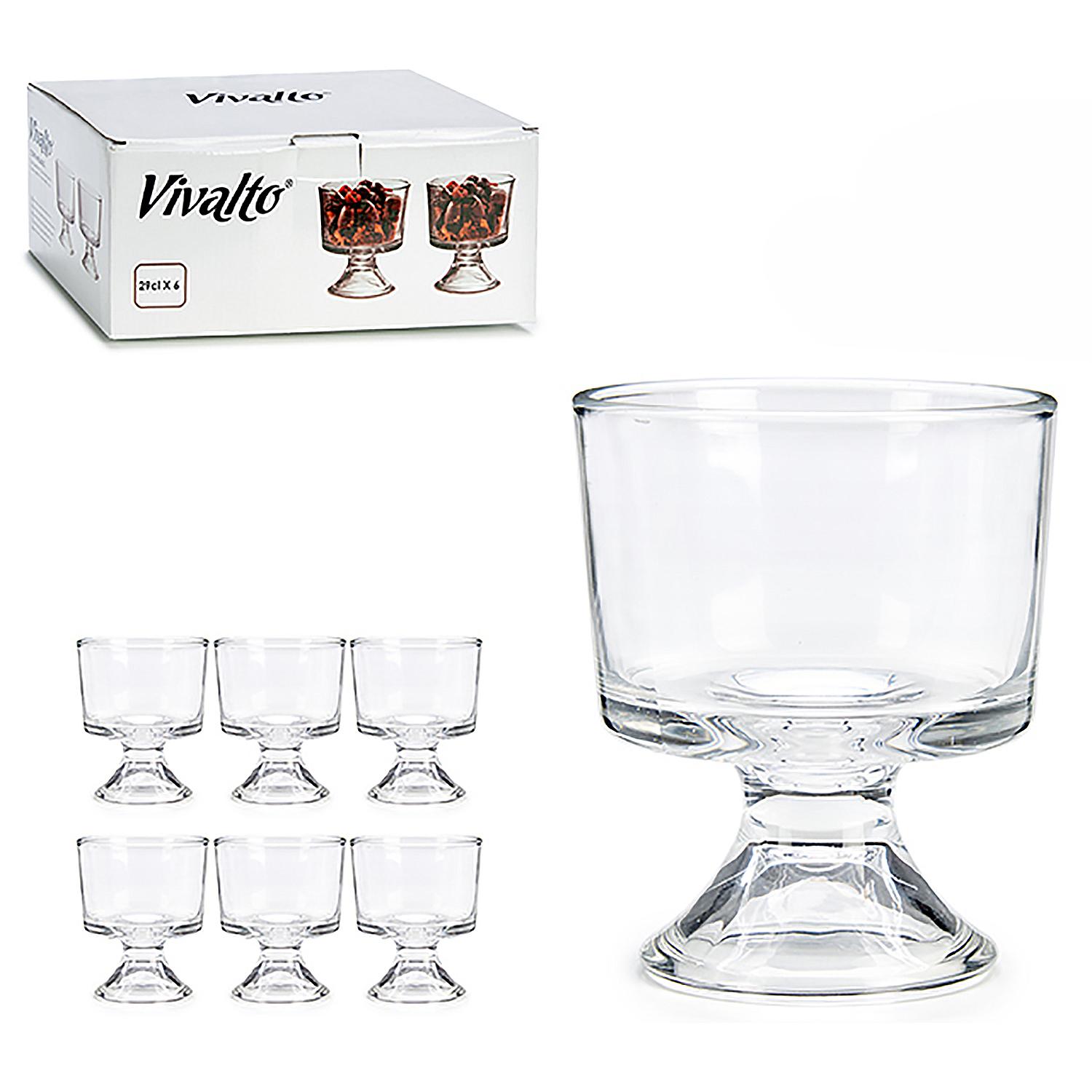 Set de 6 copas de helado 29 cl.