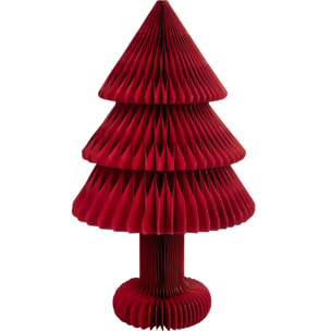 J-Line décoration sapin de Noël Pliable - papier - rouge - large