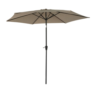 Parasol droit HAPUNA rond -