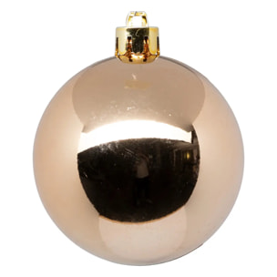Boule de Noël plastique 70mm x8 nude