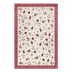 Tapis salon ou chambre enfant,  motif fêtes de SANTA 1, kilim original, entretien facile