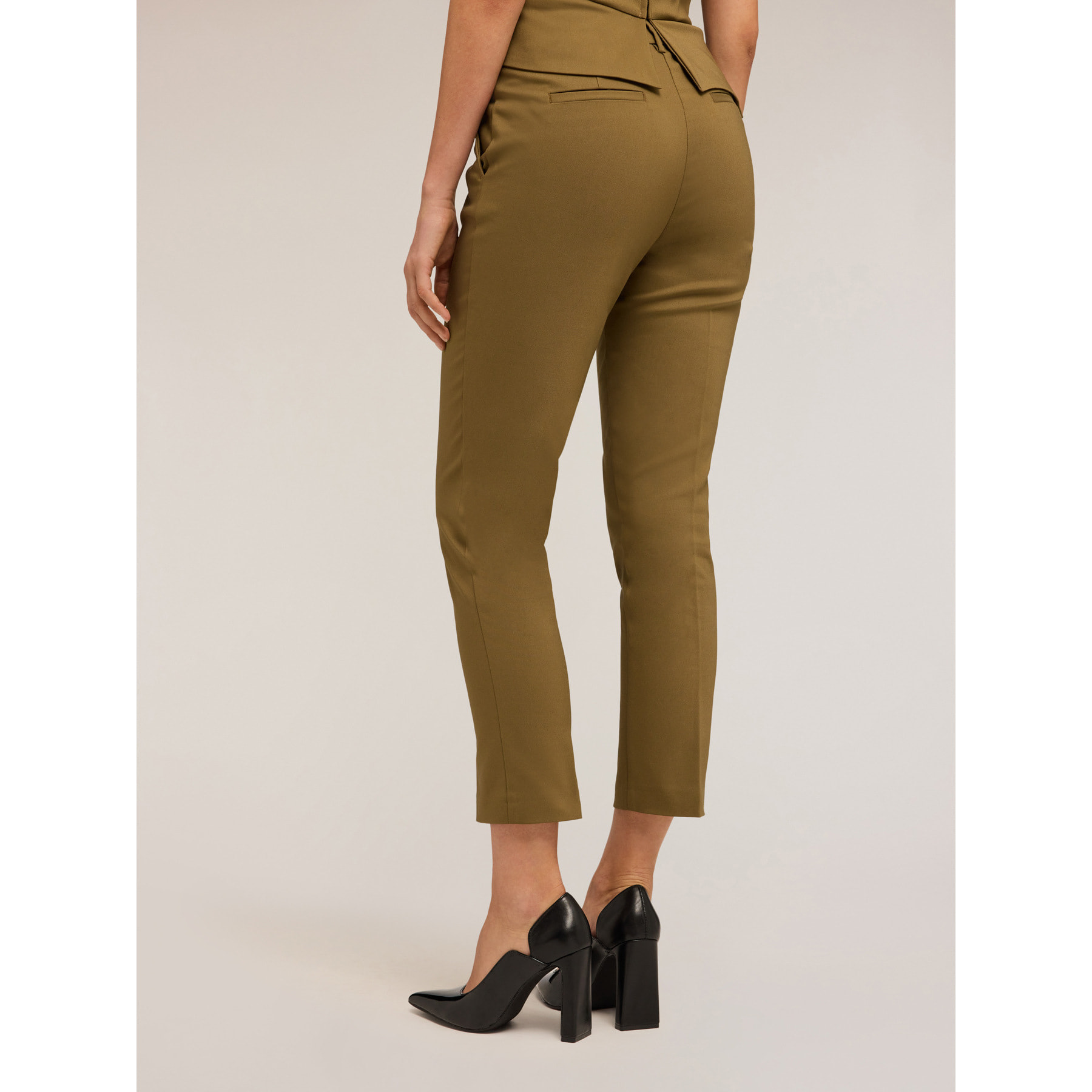 Motivi - Pantalones rectos - Verde militare