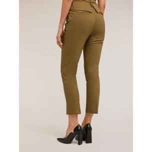 Motivi - Pantalones rectos - Verde militare