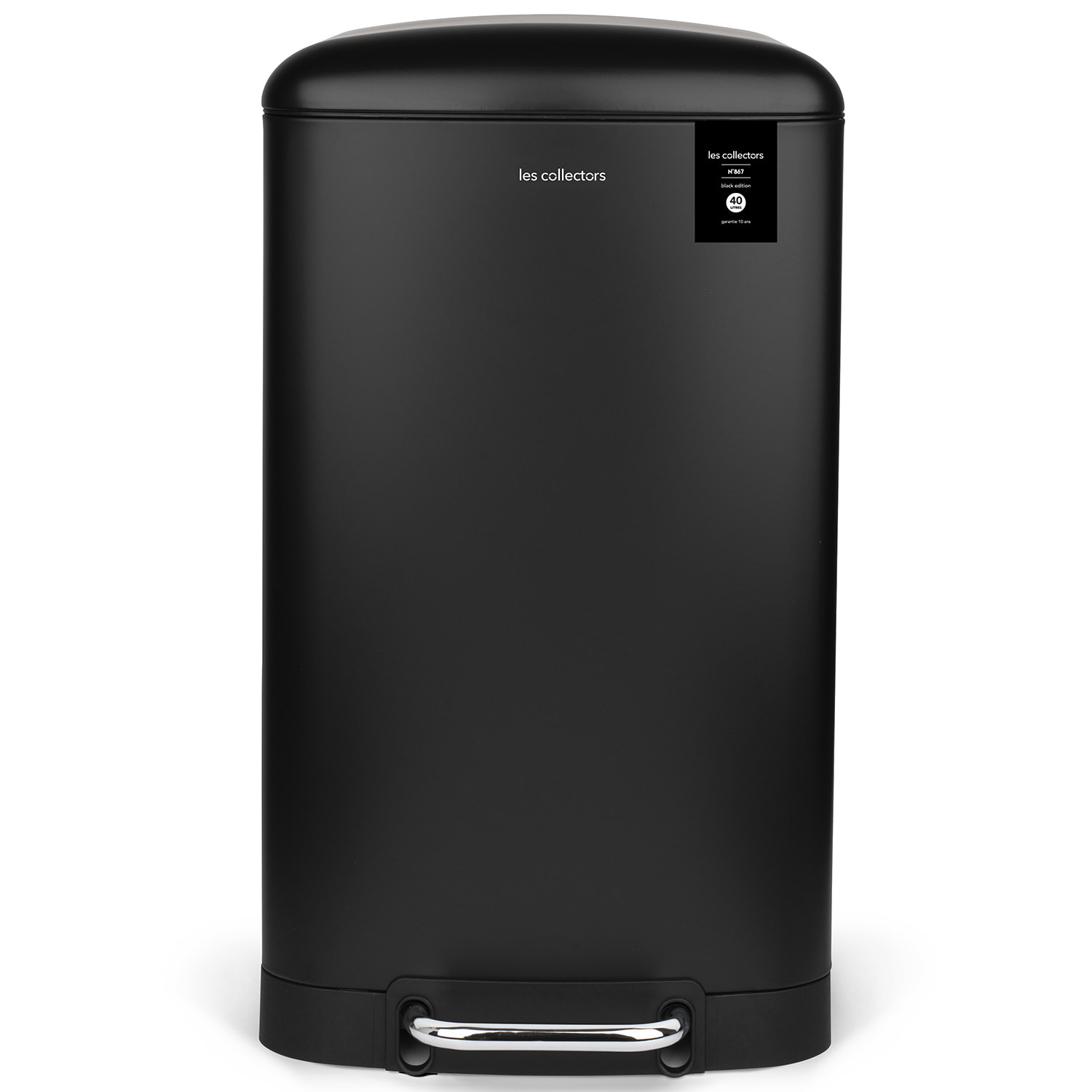 Papelera con pedal 40L - Edición negra