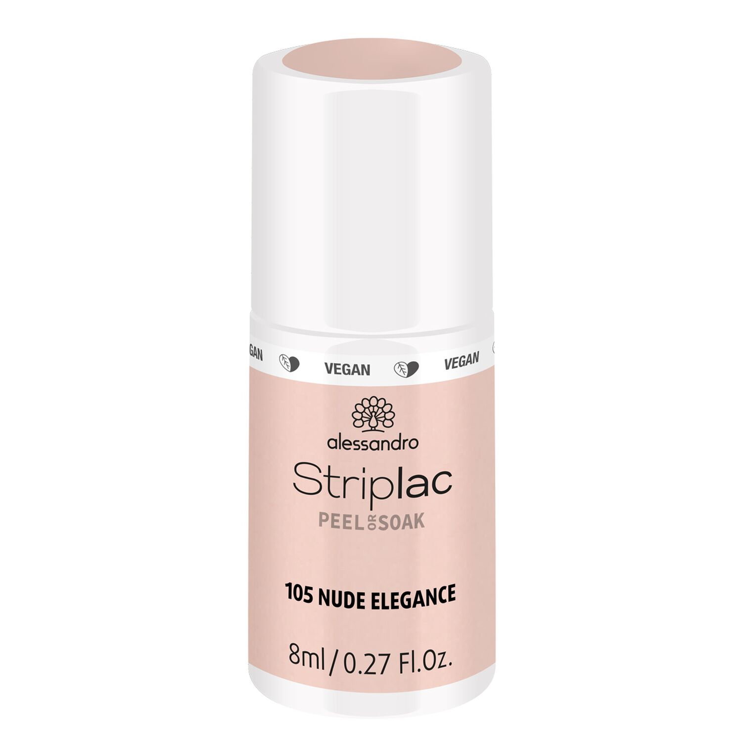 Striplac Peel or Soak - Vernis Semi-permanent - 105 Nude Elegance 8 ml