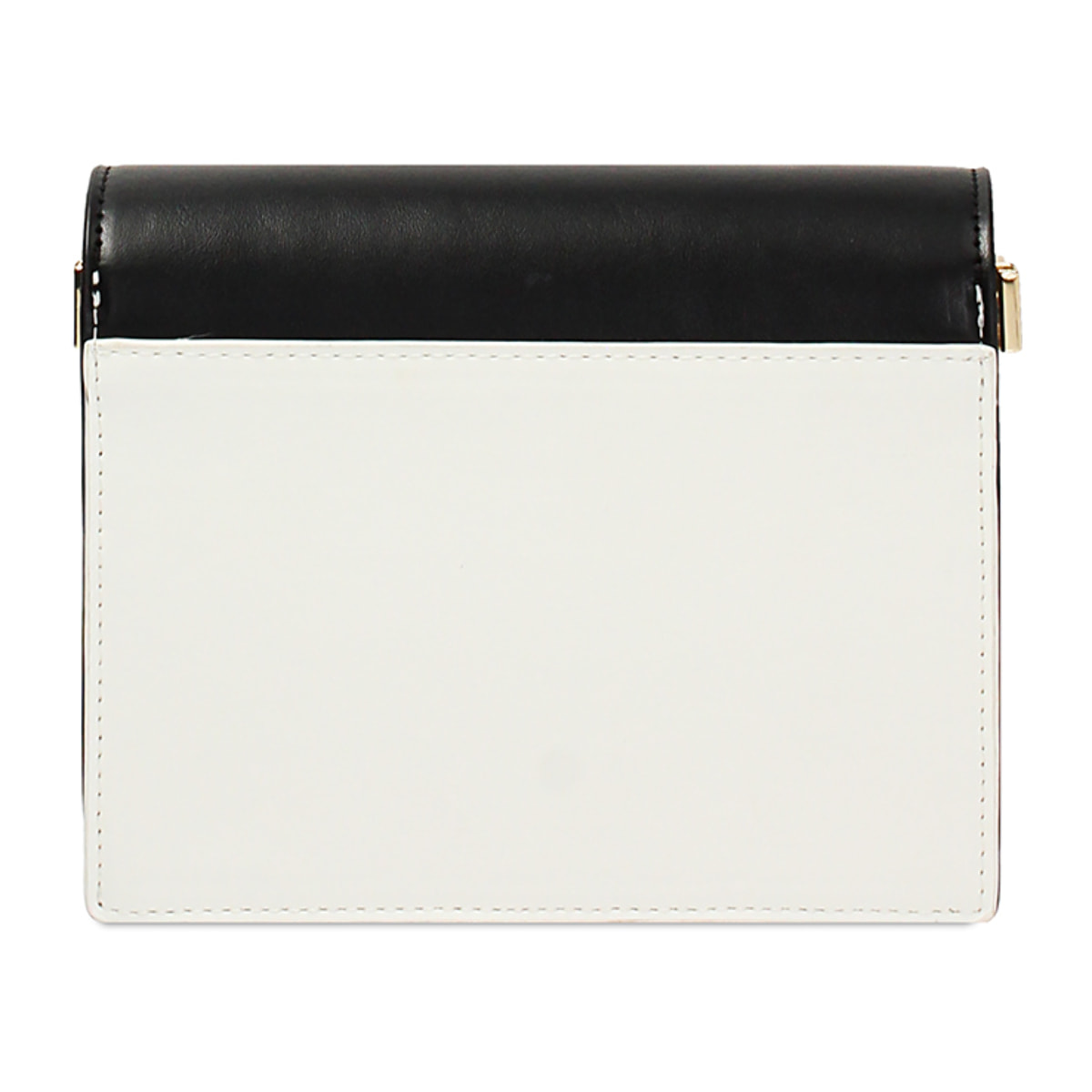 Bolso con correa de hombro blanco y negro