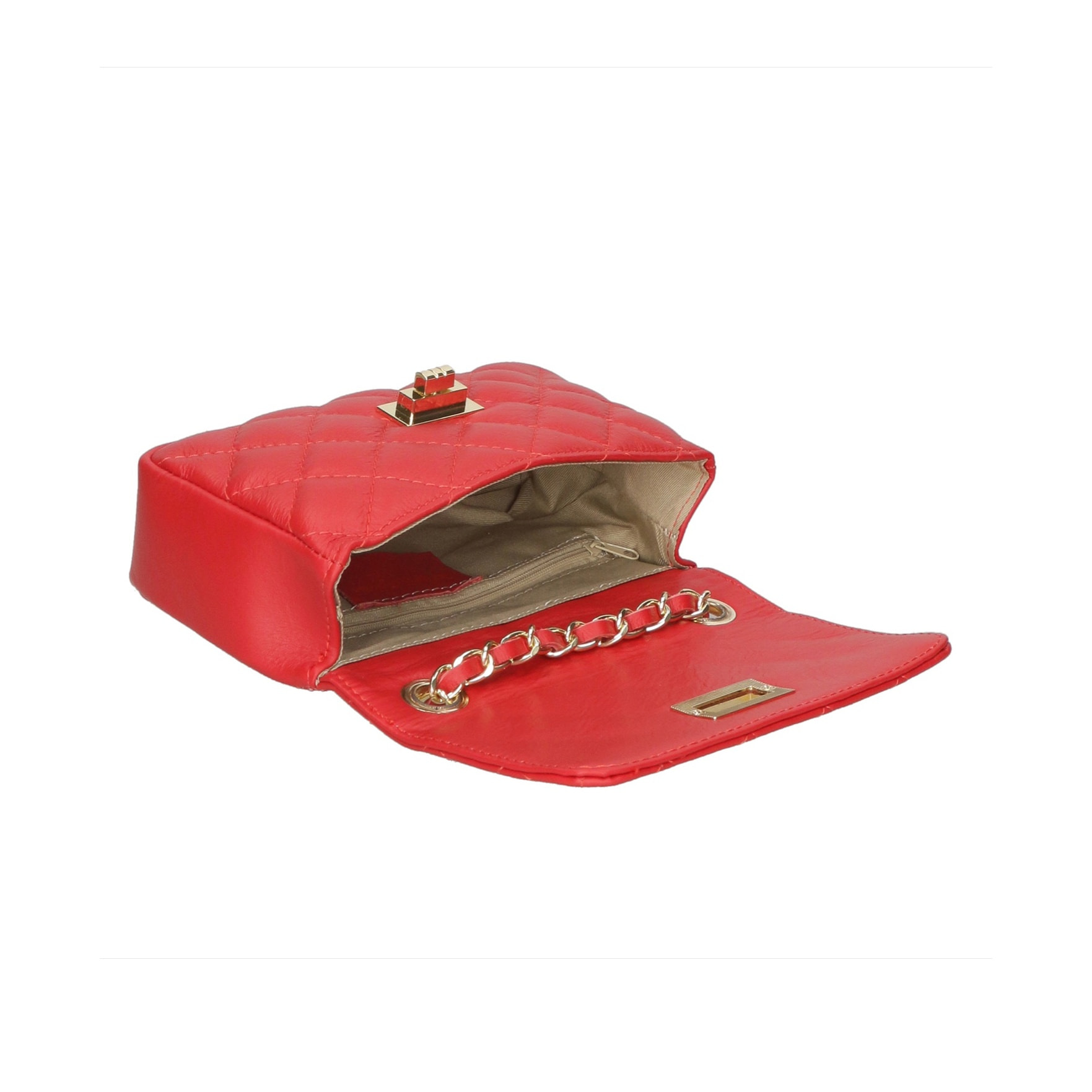 Borsa a spalla da donna - Modello Carolina - Vera pelle - 20.0 x 13.0 x 6.0 cm